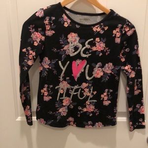 Arizona Jeans Company Girl’s Sparkle Long Sleeve Top Tee Shirt